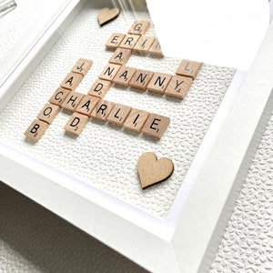 Personalised scrabble frames wall art home decor