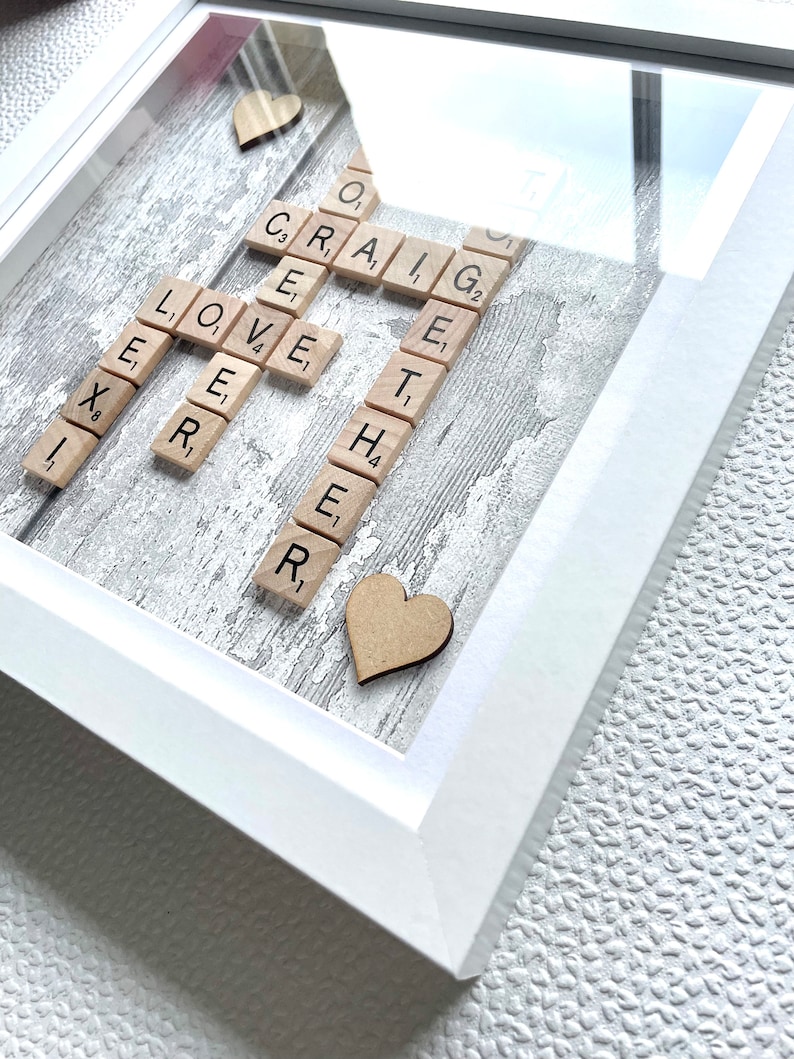 Personalised Scrabble Pictures Frames Gifts Home Family Tree - Etsy
