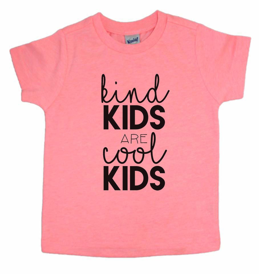 Kind kids shirt cool kids shirt kindness shirt kids shirt | Etsy