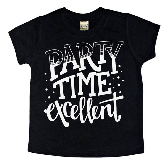 Kids Birthday Shirt Party Tshirt Kids Tshirt Party Time Etsy