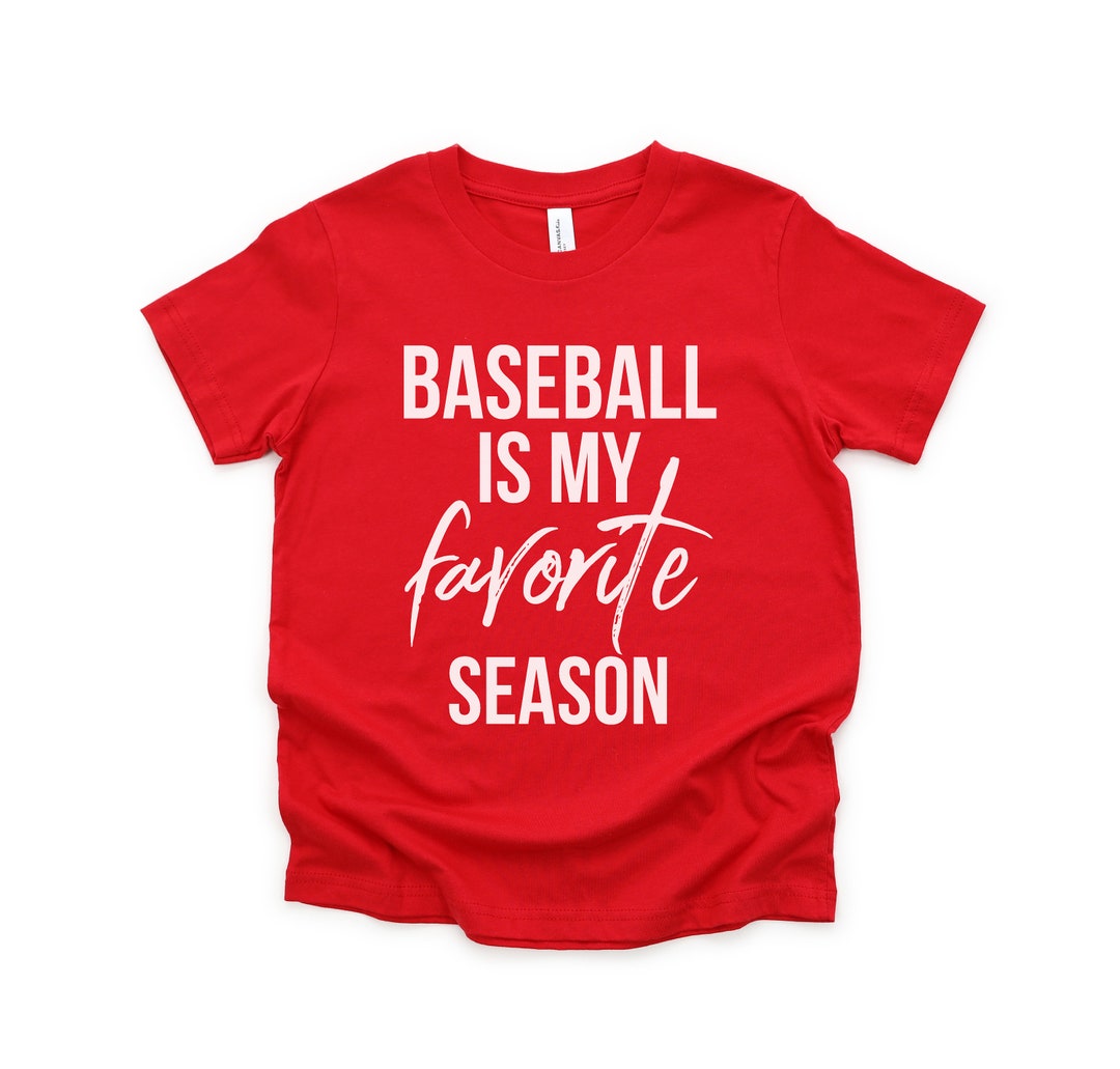 Baseball Shirt Kid Shirt Baseball is My Favorite Kids Etsy