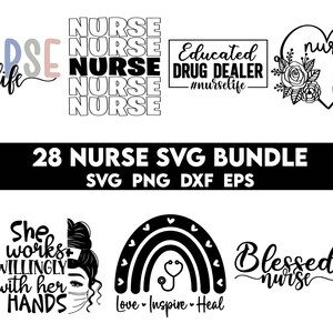 Nurse svg bundle, nurse life svg, nurse quotes, nurse sayings, nursing svg, Nurse shirt SVG bundle, Nurse Mom Svg image 2
