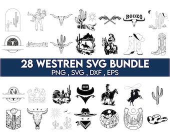 Westerse SVG bundel, land bundel, cowboy citaten SVG, zuidelijke print SVG, cowboy bundel SVG, Cowgirl SVG, zuidwest ornament SVG, Azteekse elementen