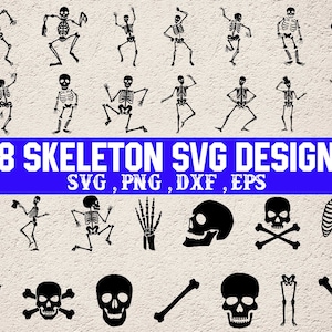 Esqueleto Svg, Bailar Esqueleto Svg, Esqueleto Manos Svg, Esqueleto Png, Esqueleto Clipart, Halloween Svg, Esqueleto de Halloween, Spooky Svg, Png
