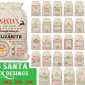 Santa Sack svg Bundel, Santa Bag Svg, Kerst Santa Sack svg, Santa Sack png, Gift Bag svg, Christmas Express svg, Noordpool Special Svg