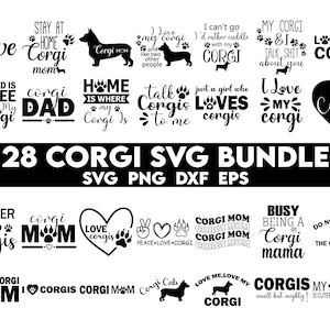 Corgis SVG Bundle, Corgis SVG, Corgis Mom SVG, Welsh Corgis, Corgis Leben svg, Corgis Mom PNG, Fell Mom svg, Corgis Silhouette svg, Hund svg