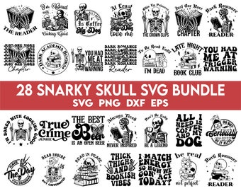 Snarky Skulls SVG Bundle, Funny skeleton svg, Adult humor svg png, Adult humor svg, Sarcastic bundle svg, Sassy svg
