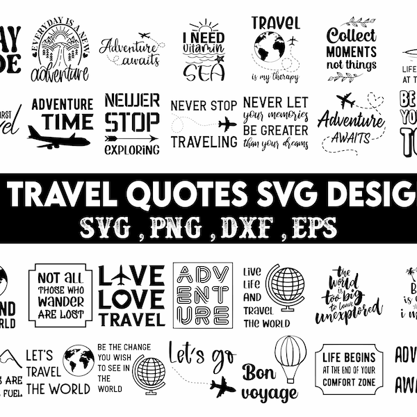 Travel svg Bundle, Adventure svg, Travel Art Prints, Adventure Art Print, Travel Clip Art, Travel Quotes Svg, Adventure, trip, tourism svg