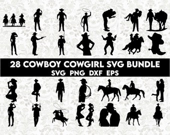 Cowboy Cowgirl SVG Bundle, Country Boy Svg, Country Girl Svg, Cowboy Horse Svg, Cowboy Party Svg, Country Boy Cut file, Cowboy svg, svg file