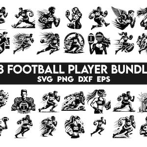 Giocatori di football Svg, mamma di football Svg, squadra di football Svg, mamma di football personalizzata Svg, football americano Svg, taglio Cricut, Silhouette