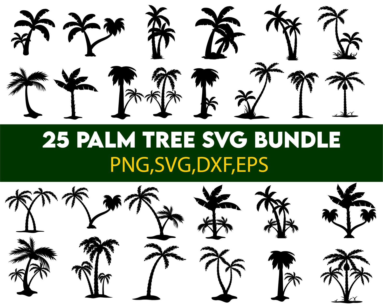Palm Tree SVG Bundle Palm Trees Designs Palm Beech Svg Palm - Etsy