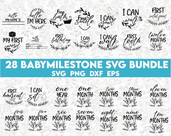 Baby milestone svg bundle, baby milestone svg, hello world svg,  Baby Announcement SVG, Hello World Svg, Birth Stats Svg, Newborn Sign svg