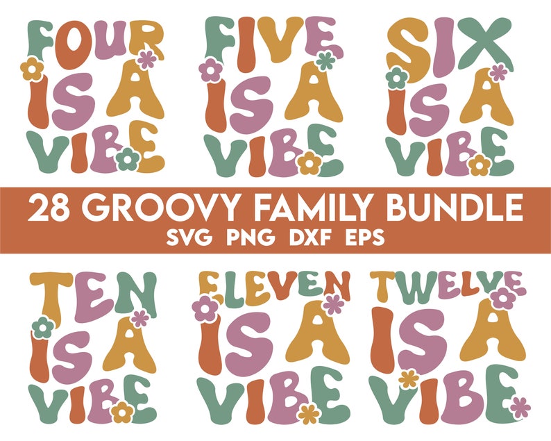 Groovy Family Groovy Family SVG PNG Bundle, Retro Family Svg, Matching Family Svg ...