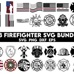 Brandweerman svg Bundel, brandweerman svg, Papa brandweerman svg, Red Line Flag SVG, vechter leven svg, Brandweervrouw, Cross stitch svg