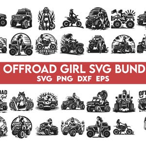 Off road Svg Bundle, Off road Girl Svg, American Flag Offroad Girl, Duck Duck Svg, Offroad Cut File, Instant Download