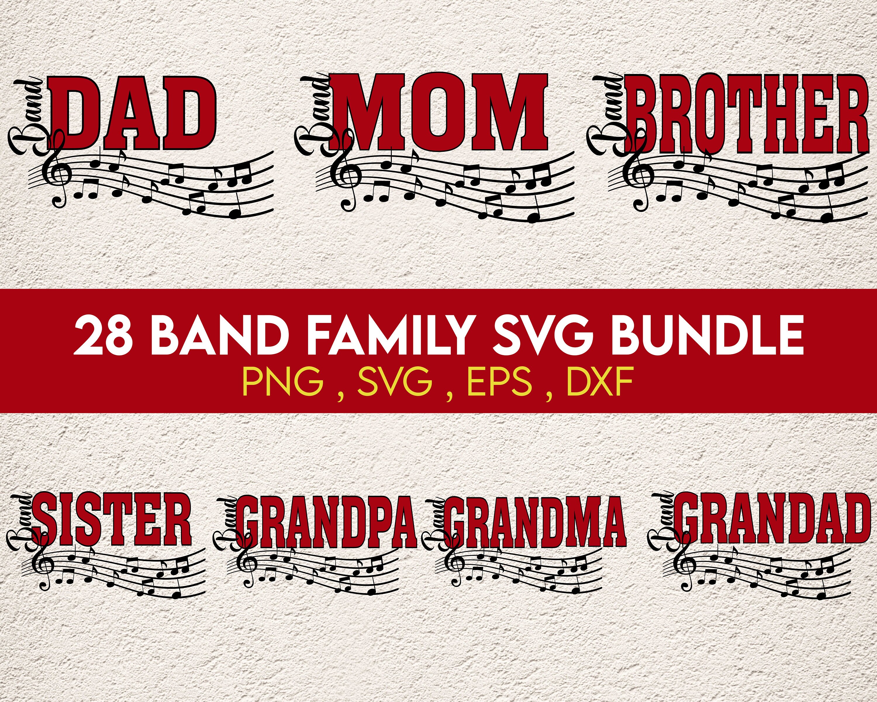 Band Family Svg Bundle Band Svg Band Png Band Eps Band Etsy UK
