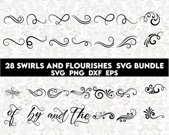 SWIRL SVG Bundle / flourish svg / swoosh