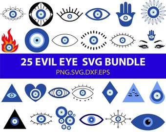 Evil Eye Svg Bundle, Humsa Svg Cut Files, Turkish Eye svg, Evil Eye Protection Svg, Evil Eye Png, Pdf, Evil Eye Svg, Svg Files For Cricut