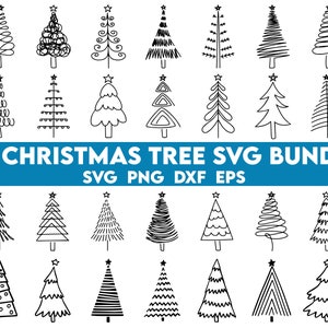 Christmas Tree Svg Bundle, Christmas Svg, Christmas Tree Svg, Christmas Clipart, Christmas Tree Png, Christmas Digital,Cricut,Silhouette,Dxf