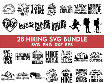 Hiking Svg Bundle, Take a Hike Svg, Outdoors Svg, Hiker Svg Png, Mountaineering Svg, Adventure Svg, Mountains Svg, Adventure Awaits svg