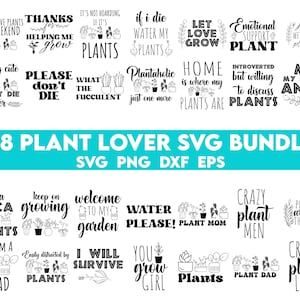 Pflanzenliebhaber SVG Bundle, Pflanze svg, Pflanze Zitate, Zimmerpflanze svg, Pflanze Mom svg, lustige Pflanze Zitat, Garten Zitat svg, verrückte Pflanze Lady svg