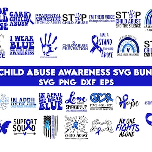 Kindesmissbrauch Awareness-Svg-Bundle, ich trage blau für Kindesmissbrauch Awareness-Svg-Png, jedes Kind zählt, Trendy Ribbon Boho Regenbogen Digital