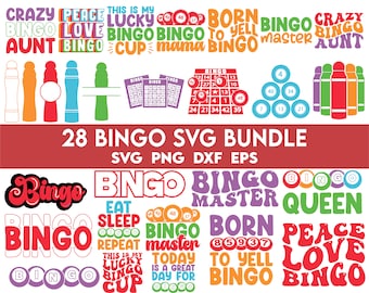 Pakiet Bingo Svg, Pakiet Bingo Design, Cytaty Bingo SVG, Bingo Lady SVG, Gry Bingo SVG, Królowa Bingo SVG, Puchar Bingo SVG, Koszulka Bingo, Bingo