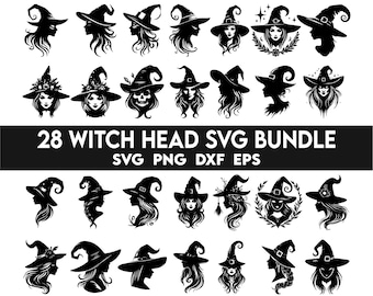 HEXE SVG BUNDLE, Hexe SVG, Hexe SVG, Hexe Cut Files für Cricut, Halloween Hexe Clipart, Hexe Cut Files für Cricut, Halloween Hexe Clipart