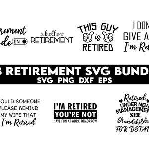 Retirement Svg Bundle, Officially Retired Svg, Retirement Svg, Retired ...