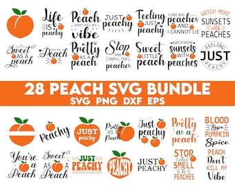 Pakiet Peach SVG, Cytat Peach SVG, Just Peachy SVG, Piękna jak brzoskwinia SVG, Brzoskwinia SVG, Słodka jak brzoskwinia SVG, Natychmiastowe pobieranie
