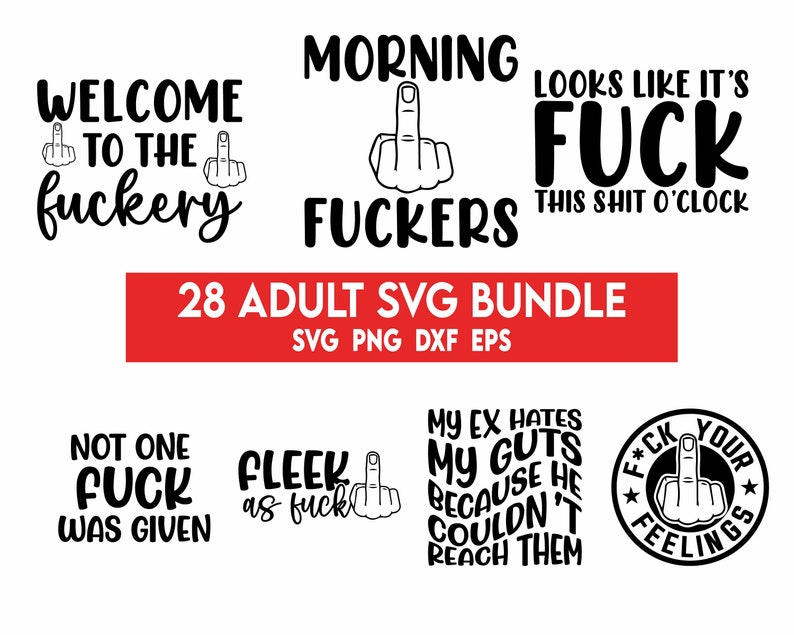 Adult Svg Bundle, Adults svg, Rude svg, Crafting Bundle, Adult quotes svg, Savage svg, Funny svg bundle, bitch svg, Middle Finger Svg image 3