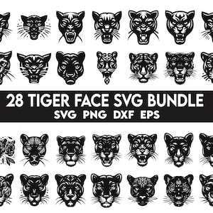 Tigre SVG, Cara de tigre SVG, Mascota de tigre SVG, Cabeza de tigre SVG, Ojos de tigre SVG, Béisbol de tigre SVG, Voleibol de tigre SVG, Clip Art de tigre SVG