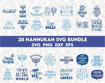 Hanukkah SVG Bundle, Funny Hanukkah Svg, Hanukkah Jewish Svg, Happy Hanukkah Svg, Hanukkah Clipart, Jewish Svg, Hanukkah Png