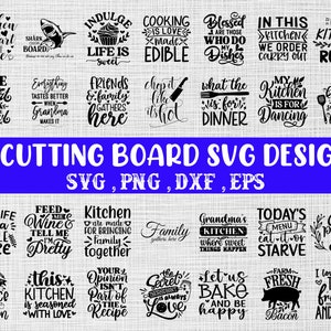 Paquete de tabla de cortar svg, cocina svg, cocina de granja svg, portaollas svg, cocina svg, hornear svg, cotizaciones de tabla de cortar, signo de cocina png
