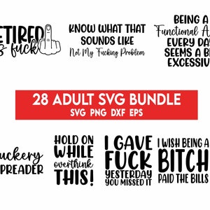 Adult Svg Bundle, Adults svg, Rude svg, Crafting Bundle, Adult quotes svg, Savage svg, Funny svg bundle, bitch svg, Middle Finger Svg image 9