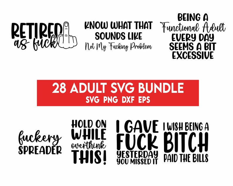 Adult Svg Bundle, Adults svg, Rude svg, Crafting Bundle, Adult quotes svg, Savage svg, Funny svg bundle, bitch svg, Middle Finger Svg image 9