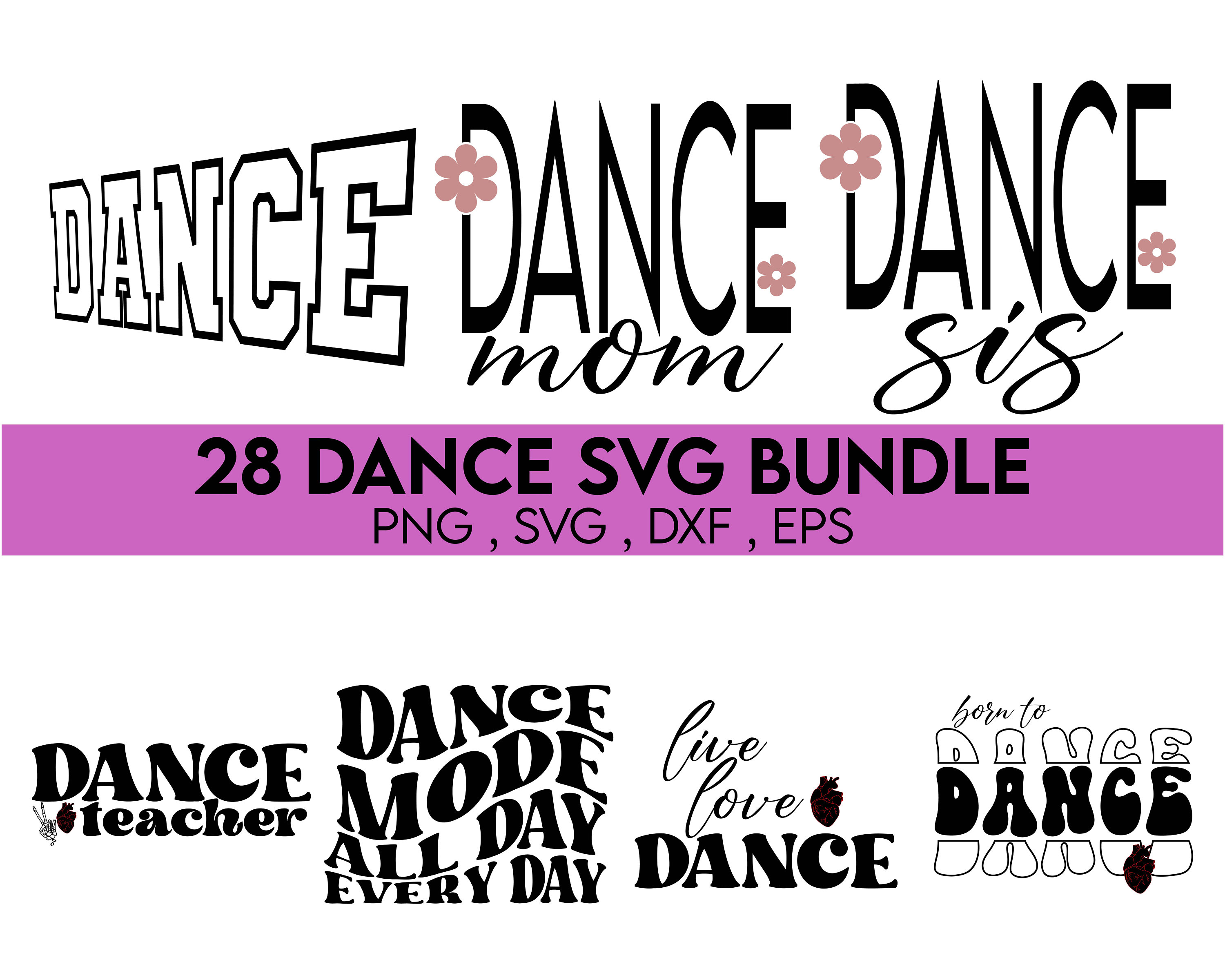 Dance Svg Bundle, Dance Svg, Dance Lover Svg, Dance Mom Svg, Dance ...