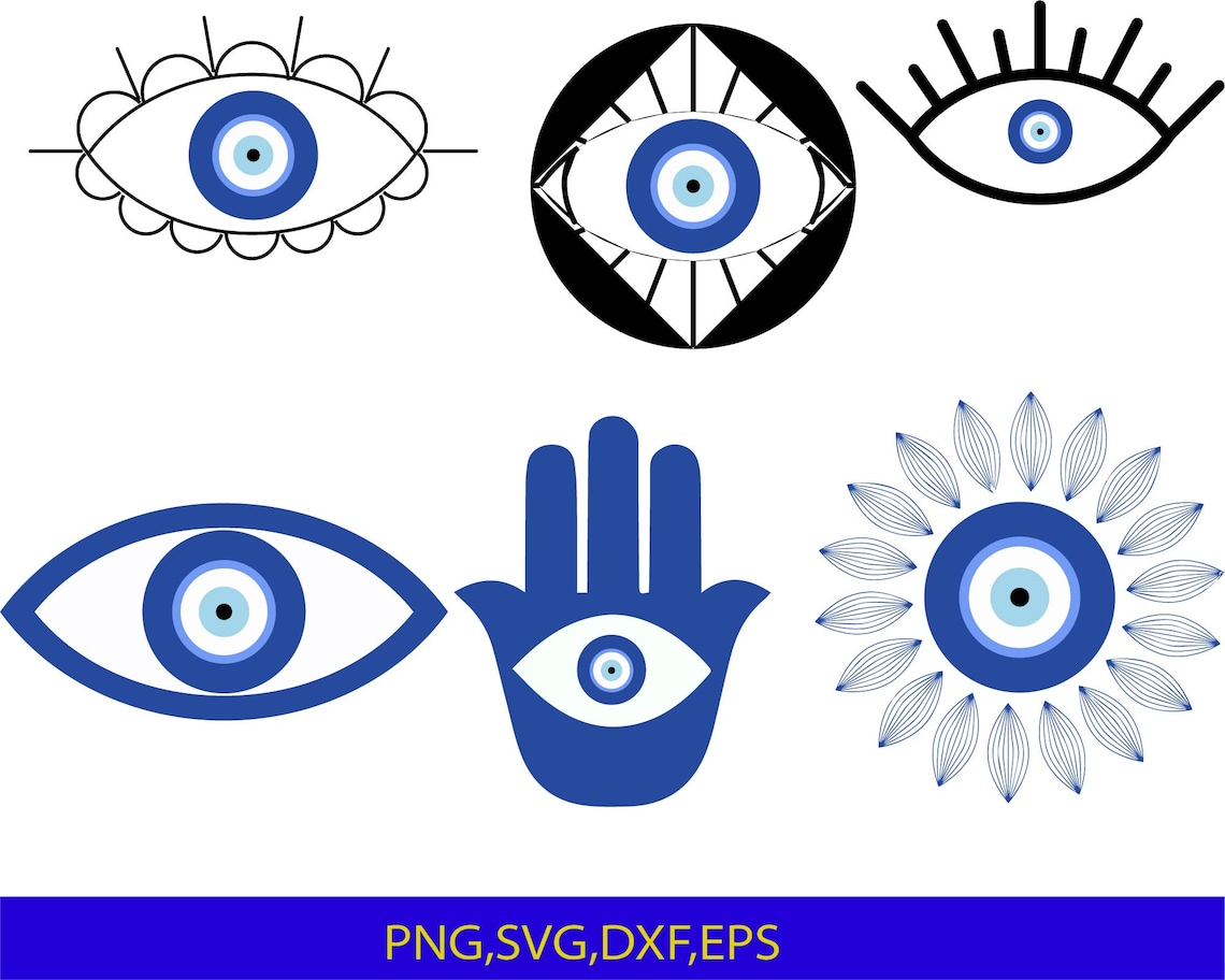Evil Eye Svg Bundle, Humsa Svg Cut Files, Turkish Eye Svg, Evil Eye ...