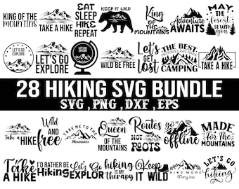 Hiking Svg Bundle, Hiking Saying Svg, Nature Svg, Mountains Svg, Adventure Svg, Holiday Svg Png, Adventure Awaits svg, Hiking Quotes Svg