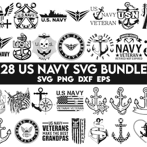 Paquete Svg de la Marina de EE. UU., Svg de anclajes de jefe de la Marina de EE. UU., Imágenes Prediseñadas de vector de anclaje de jefes de USN, Paquete png militar de la Marina de EE. UU.