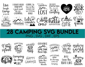 Camping SVG Bundle, Camping Crew SVG, Camp Life SVG, Campfire Svg, Funny Camping svg, Camp Happy Life Clipart, Camping Shirt svg, Hiking svg