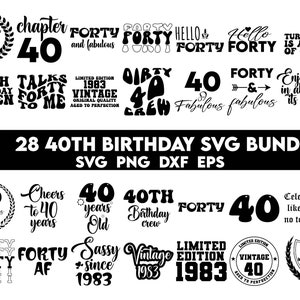 40 Geburtstag, 40 Geburtstag, 40 Geburtstag, 40 Geburtstag, 40 Geburtstag, 40 Geburtstag, 40 Geburtstag, 40 Geburtstag, 40 Geburtstag, 40 Geburtstag für Cricut