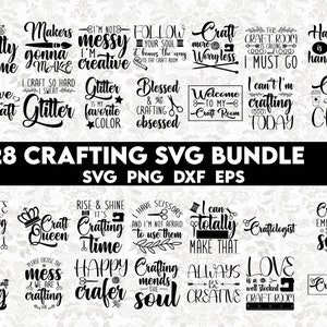 Craft SVG Bundle, Crafting SVG, Crafters Svg, Crafting Shirt Svg, Crafting Quotes svg, Craft Room svg, Crafter png, Crafting queen svg