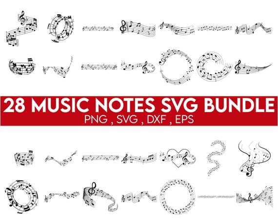 Music Notes SVG, Music Notes Bundle, Music Notes Clipart , Music Notes Cut Files, Music teacher svg, Music symbols Svg, Music Notes Vector