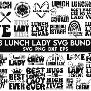 Lunch lady svg Bundle, Lunch Lady Gift, Lunch Lady Tee SvG, Lunch Lady Tee Shirt SVG, Cafeteria Lady Svg Bundle