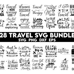 Pacote SVG de viagem, aventura svg, impressões de arte de viagem, impressão de arte de aventura, clipart de viagem, citações de viagem Svg, aventura, viagem