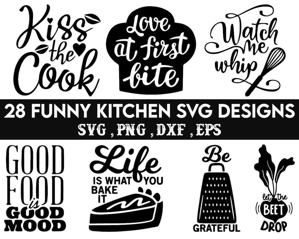 Funny Kitchen Svg Bundle, Kitchen Sign Svg, Kitchen Quotes Svg, Kitchen ...