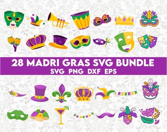 MARDI GRAS Svg Bundle, Mardi Gras Shirt Svg, Mardi Gras ClipArt, Happy Mardi Gras Svg, Mardi Gras Carnival Svg, Mardi Gras Carnival Svg