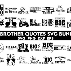 Brother Quotes svg Bundle, Brother SVG, Brother Shirt svg, Big Brother svg, Big Bro Svg, Big Brother Svg, Little Brother Svg
