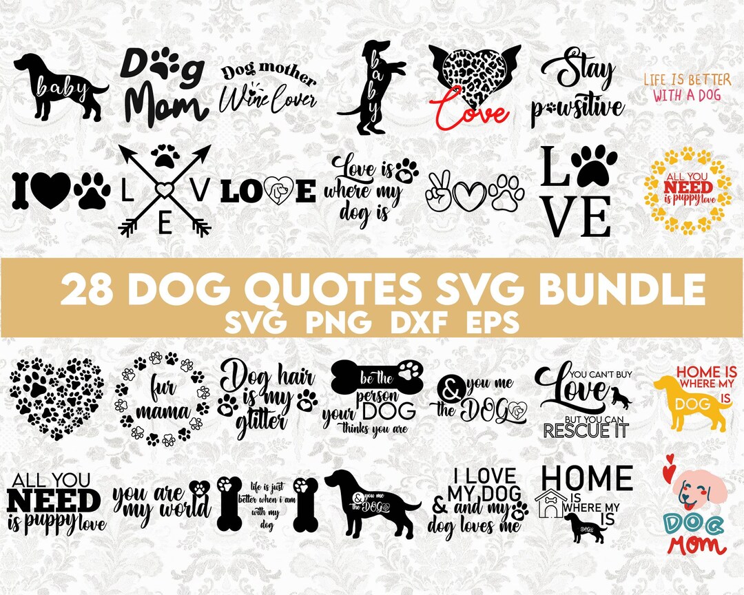 28 Dog designs bundle, Dog svg, Funny Dog design svg eps, png